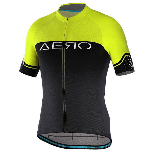 Bicycle Line Aero S2 Korta ärmar Cykeltröja Gul L Man