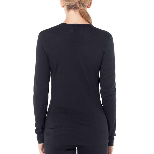 Icebreaker Baselag 200 Oasis Scoop Merino Sort XS Kvinde