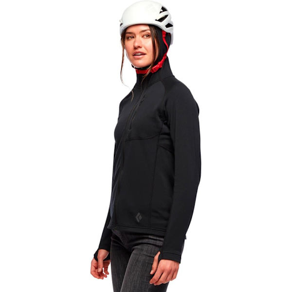 Black Diamond Coefficient Fleecejakke Med Hætte Sort XS Kvinde