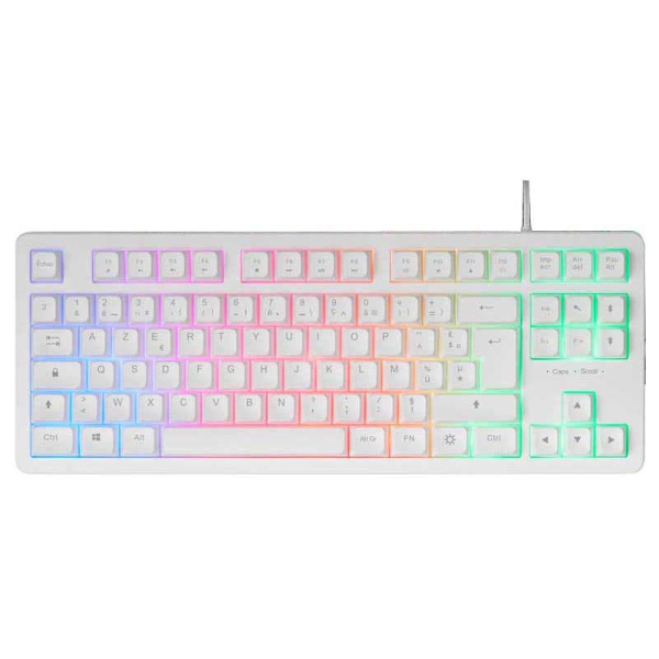 Mars Gaming Tkl Mk023 Rgb Gamingtastatur Hvid French AZERTY