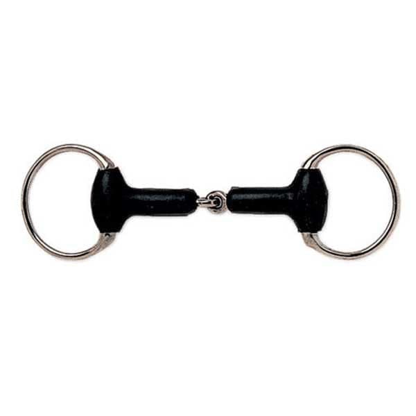 Sefton Eggbutt Enkelledd Gummisnaffle Silver 13.5 cm