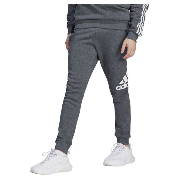 Adidas Byxor Essentials Fleece Tapered Cuff Big Logo Joggers Grå XS / Regular Man