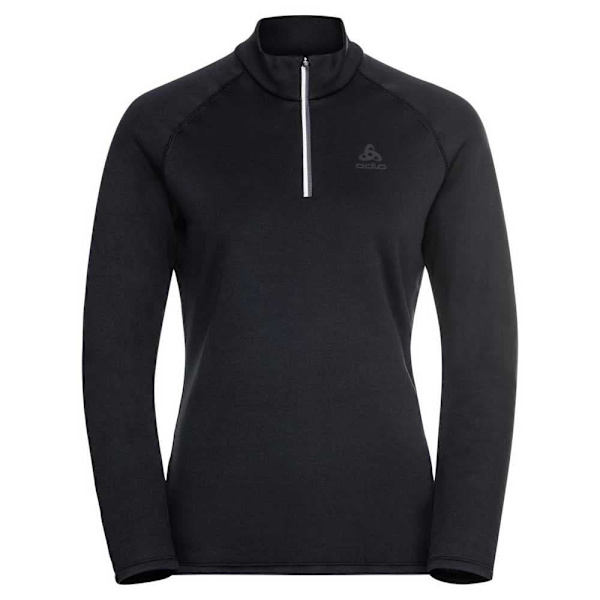 Odlo Besso 1/2 Lynlås Fleece Sort M Kvinde