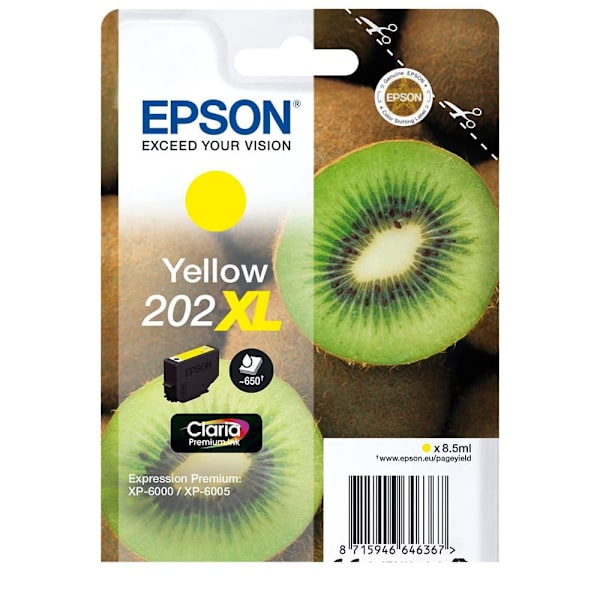 Epson Ink Blækpatron Claria Premium 202 Xl T 02h4 Gul
