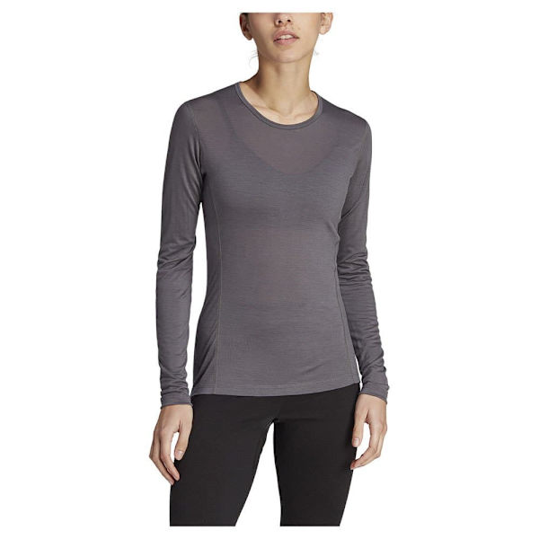 Adidas Xperior Merino 150 Baselayer T-shirt Med Lange ærmer Grå S Kvinde