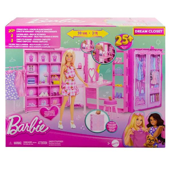 Barbie Unelmakaappi 3.0 Nuken Kanssa