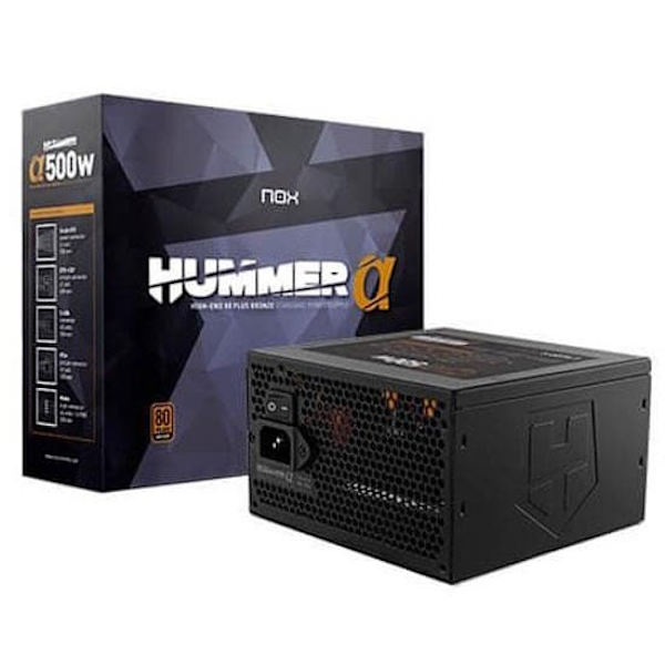 Nox Strømforsyning Hummer Alpha X 500w Sort