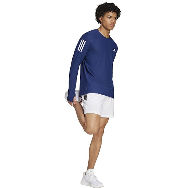 Adidas Own The Run T-shirt Med Lång ärm Blå S / Regular Man