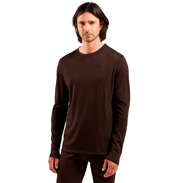 Odlo Merino 160 Långärmad Baslager Brun M Man