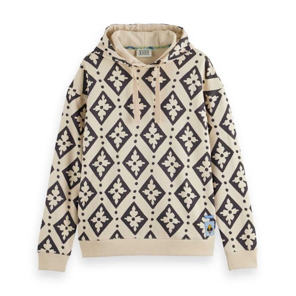 Scotch & Soda 178449 Tröja Med Huva Beige S Man