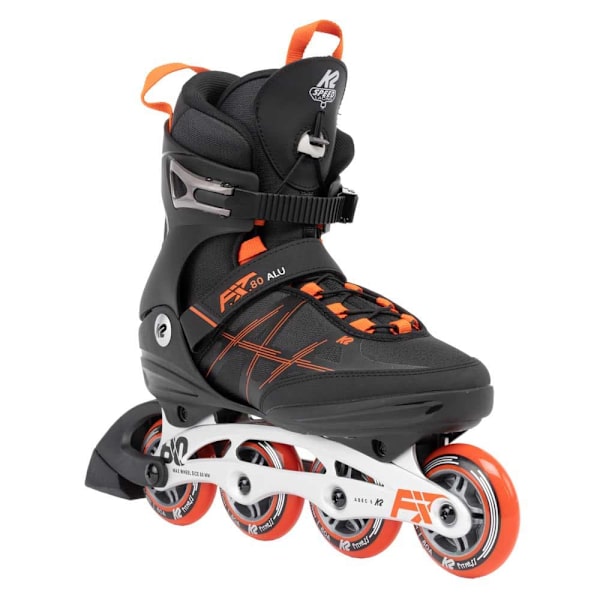 K2 Skate Inline Skøjter F.i.t. 80 Alu Sort EU 42