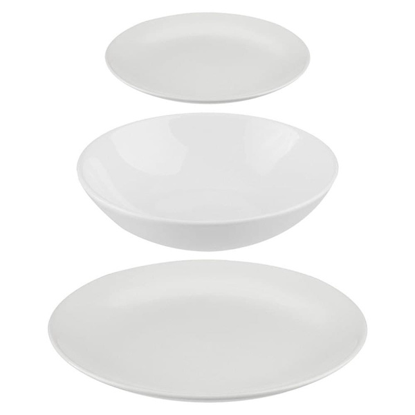 5 Five Middagssæt 77089 18 Stykker Hvid