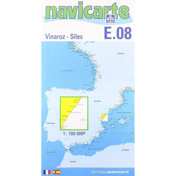 Navicarte Vinaros-silesin Merikartat E08 R-12 Sininen