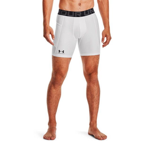 Under Armour Kompressioshortsit Heatgear Valkoinen 2XL / Regular Mies