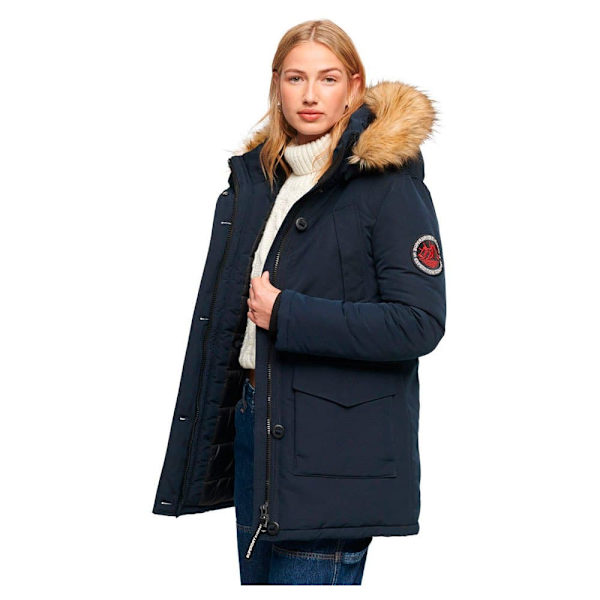 Superdry Anorakki Everest Faux Fur Sininen S Nainen