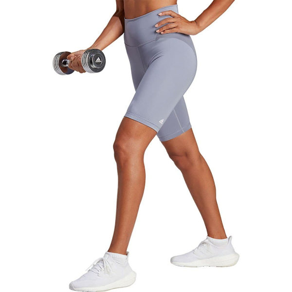 Adidas Korte Leggings Optime Bike Lilla L Kvinde