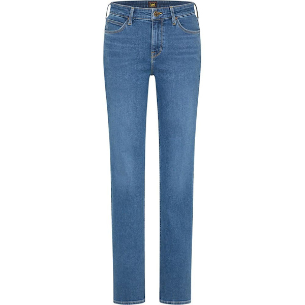 Lee Jeans Marion Straight Mid Blå 32 / 35 Kvinna