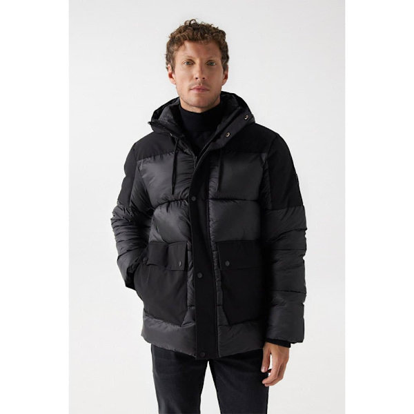 Salsa Jeans Vadderad Jacka 21006854 Svart M Man