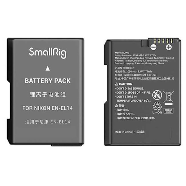 Smallrig Kamera Batterioplader Srni105
