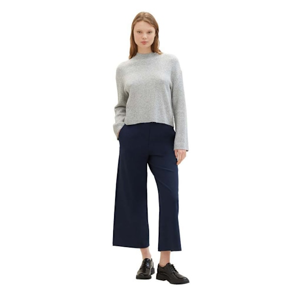 Tom Tailor 1042304 Easy Culotte Byxor Blå M Kvinna