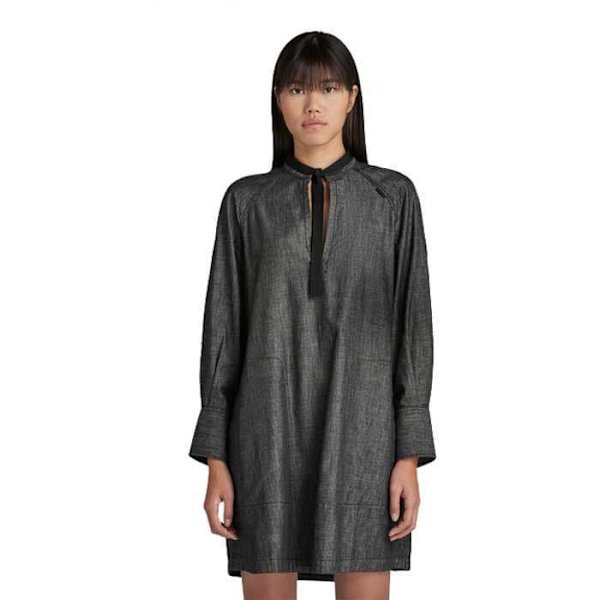 G-star Langærmet Kort Kjole Tunic Grå M Kvinde