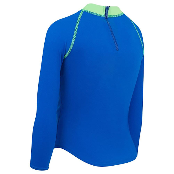 Zoggs Långärmad T-shirt Zip Ecolast Blå 23