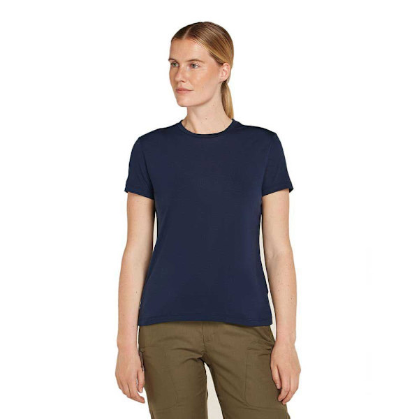 Icebreaker Merino Core T-shirt Med Korte ærmer Blå XL Kvinde
