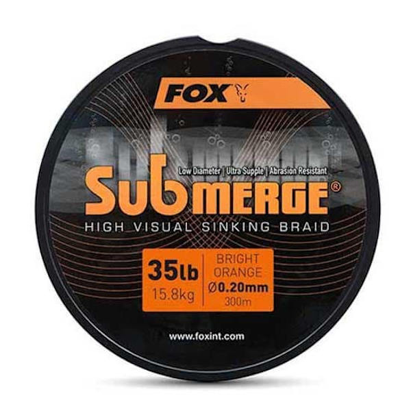 Fox International Flätad Linje Submerge Orange Sinking 300 M  0.250 mm
