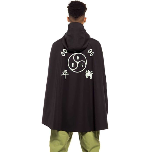 Grimey Space Hammu Regnfrakke Sort 3XL Mand