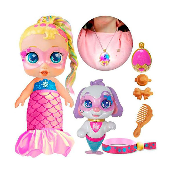 Super Cute Regi Doll + Pupperito Transformable Rosa
