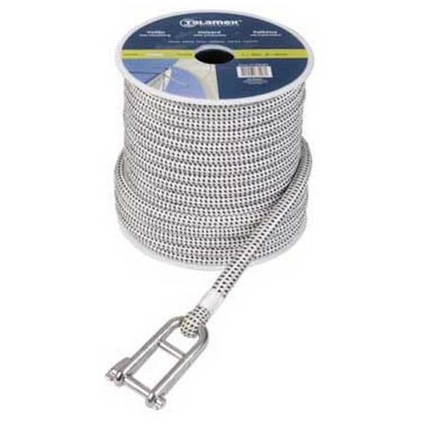 Talamex 10 Mm Rope With Pin Shackle Hvid 33 m