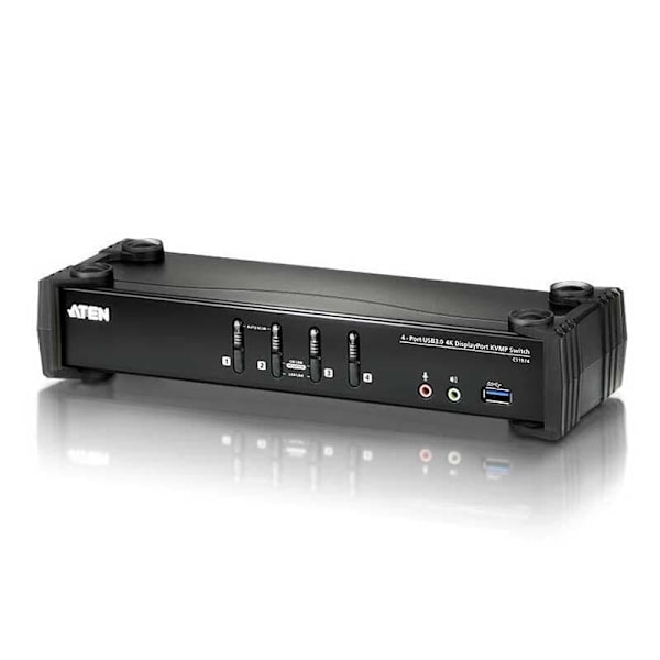 ATEN Umschalter KVM-switchar Svart