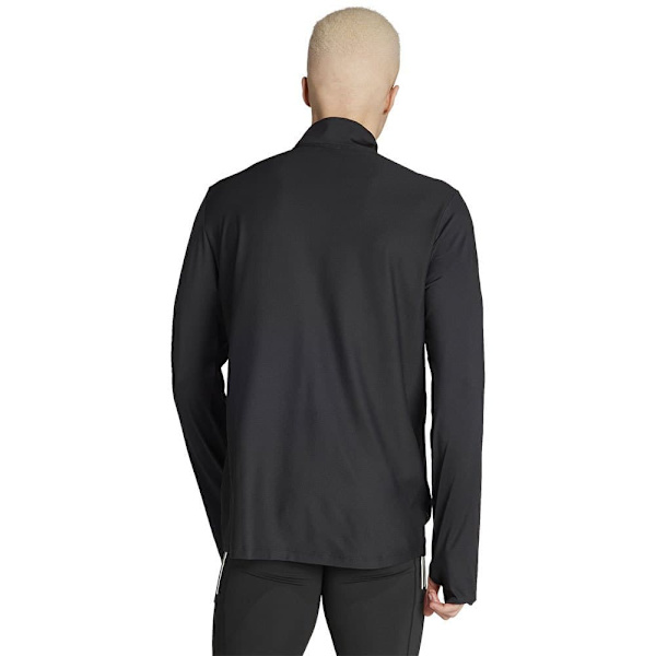 Adidas Halv Lynlå Sweatshirt Own The Run Base Sort XL / Regular Mand