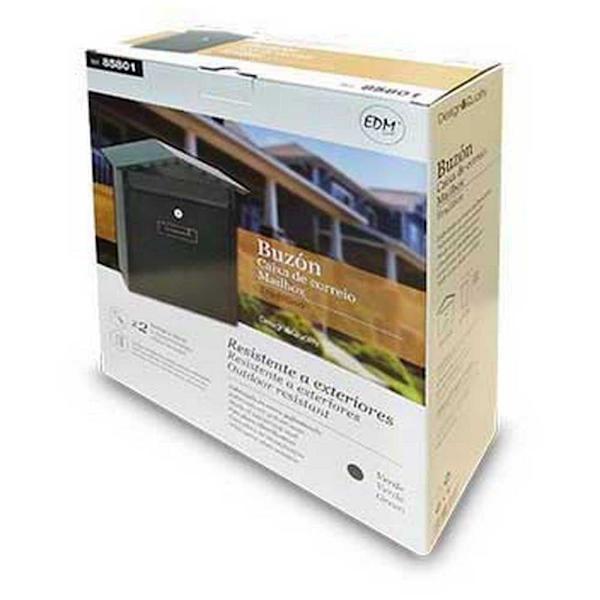 Edm Perinteinen Postilaatikko With 2 Keys 260x90x355 Mm Vihreä