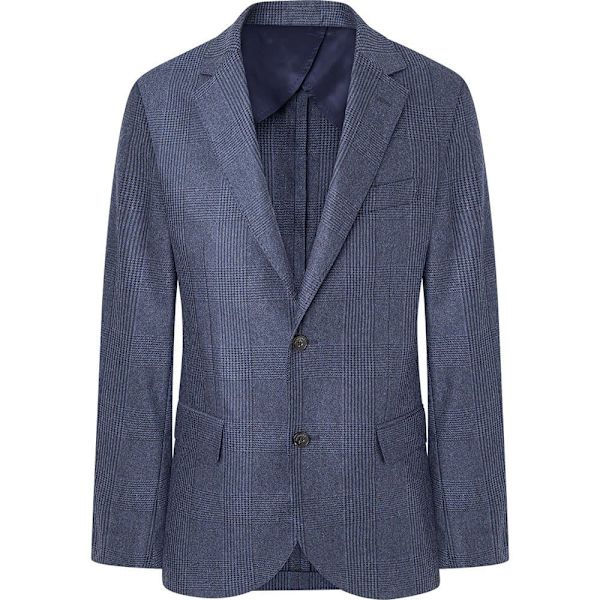 FaÇonnable Blazer 2b Half L Check Blå 56 Man