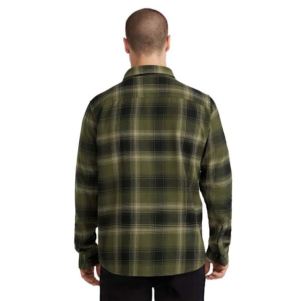 O´neill Flannel Check Skjorte Med Lange ærmer Grøn M Mand