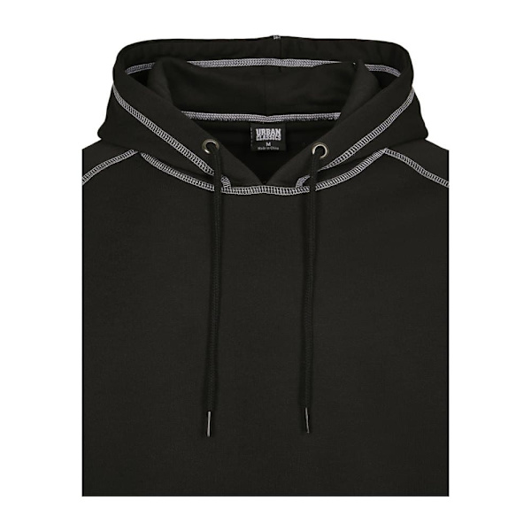 Urban Classics Contrast Stitching Hættetrøje Sort L Mand