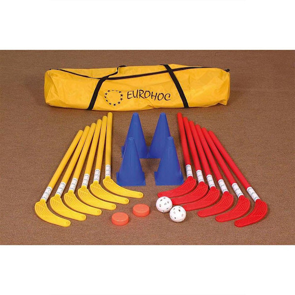 Eurohoc Hockeystick Set Junior Gul