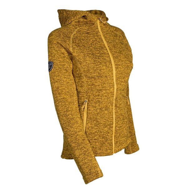 Lhotse Fleece Med Fuld Lynlås Kayla Beige S Kvinde