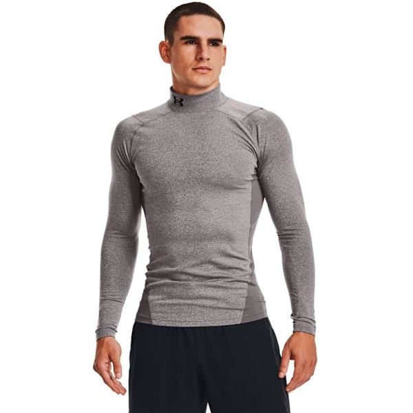 Under Armour Pitkähihainen T-paita Coldgear Armour Comp Mock Harmaa S / Regular Mies