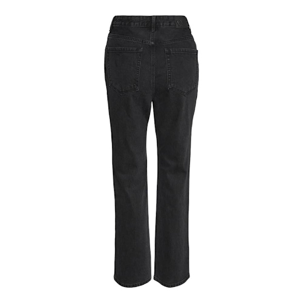 Vero Moda Tessa Straight Li134 Højtaljede Jeans Sort 25 / 32 Kvinde