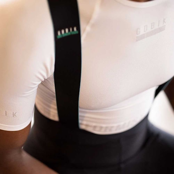 Gobik Kortärmad Baslager Limber Skin Vit L-XL Man