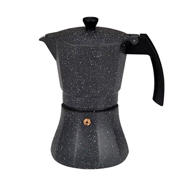 Edm Moka Kaffemaskine 76137 9 Kopper Sort