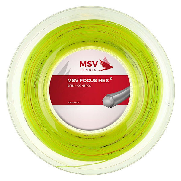 Msv Tennisrullsnöre Focus Hex 200 M  1.23 mm