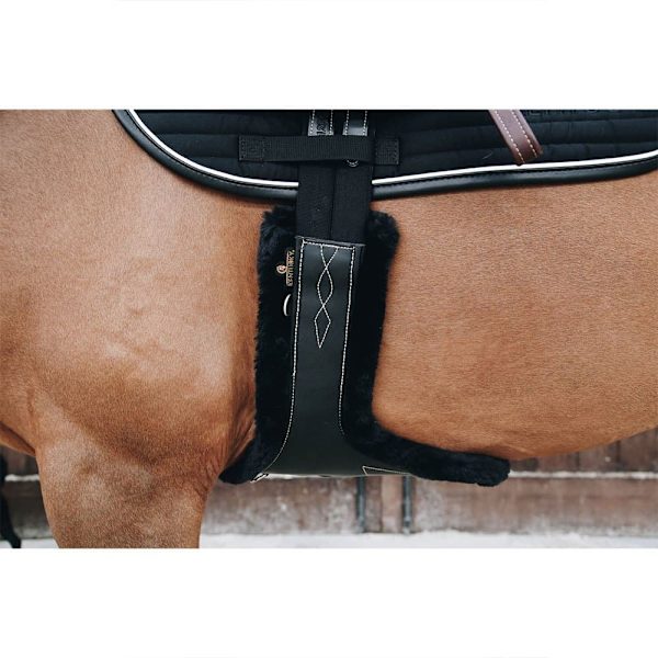 Kentucky Fåreskinds Nitteromtræk Sort 125 cm
