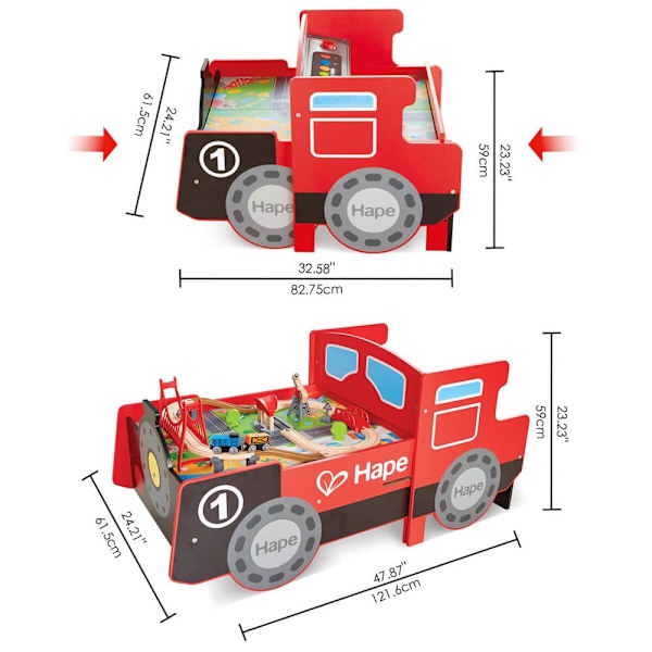 Hape Motorbord No.1 Rød