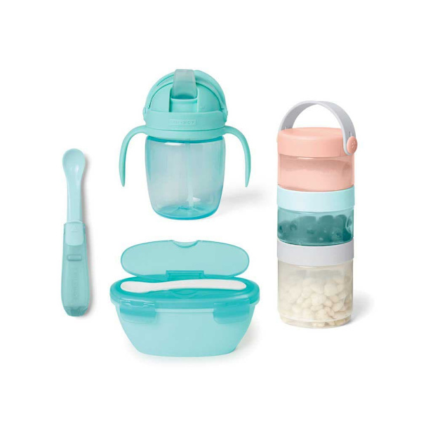 Skip Hop Spædbørns Fodring Rejse Essentials Sæt Transparent