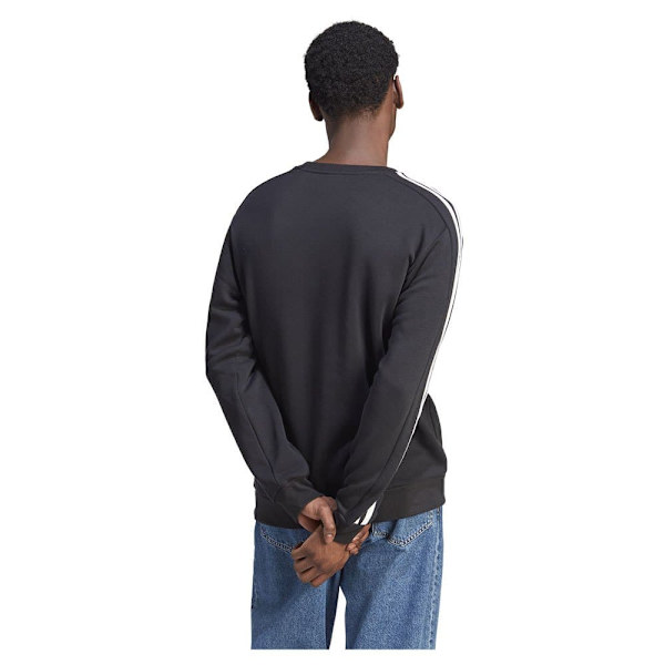 Adidas Stripes Sweatshirt Essentials Fleece 3 Svart L / Regular Man