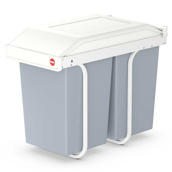 Hailo Soptunna Multi-box 2x14l Grå
