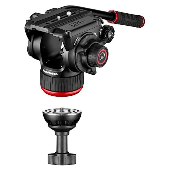 Manfrotto Aluminiumskugleled Og Gulvskyllestabilisator 504x Twin Sort